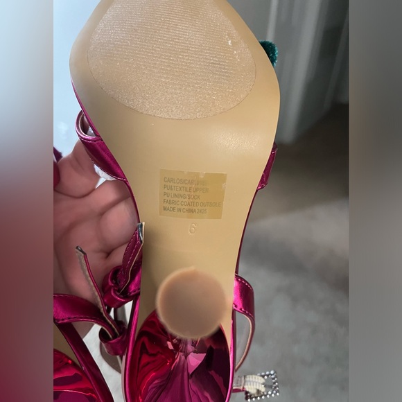 Betsey Johnson Carlos Rosette Dress Sandals - Fuchsia Size 6 New in Box - Picture 7 of 9